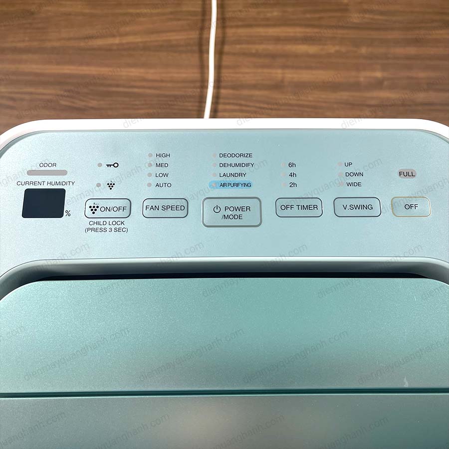 Ảnh thực tế Máy lọc không khí và hút ẩm Sharp DW-E16FA-W 16 lít/ngày