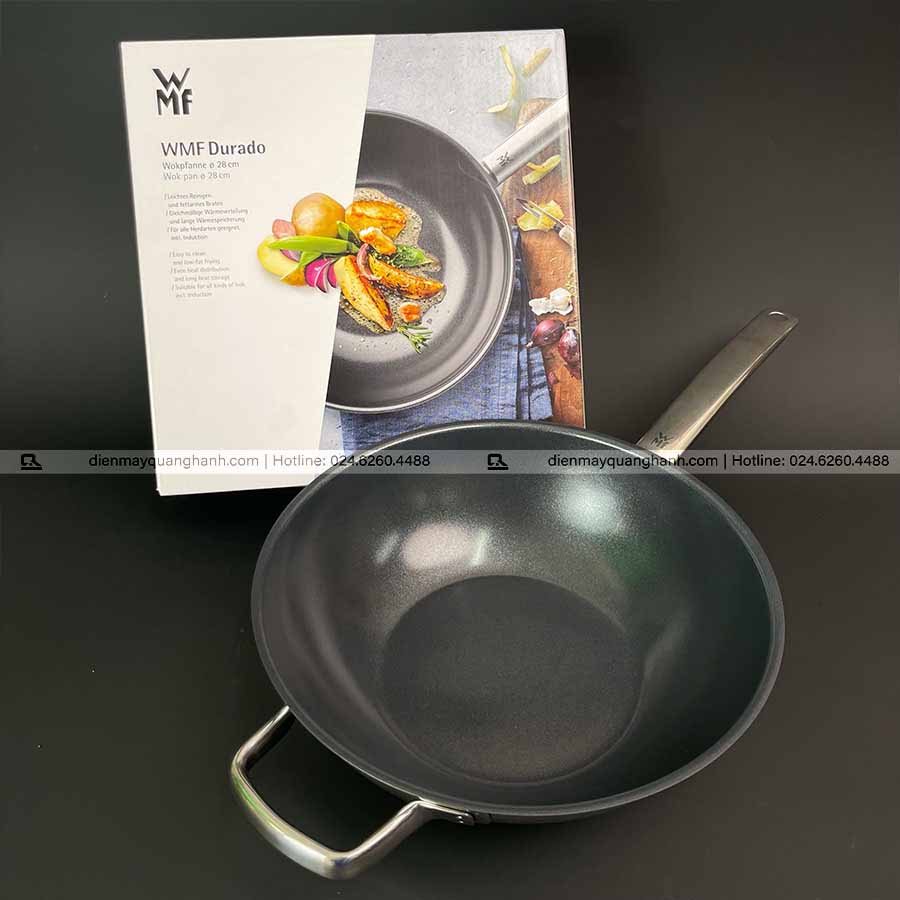 Ảnh thực tế Chảo Chống Dính WMF Durado Wok Pan 28cm 0748486021 Chính Hãng