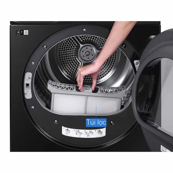 Máy sấy bơm nhiệt Samsung Inverter 9 kg DV90T7240BB/SV