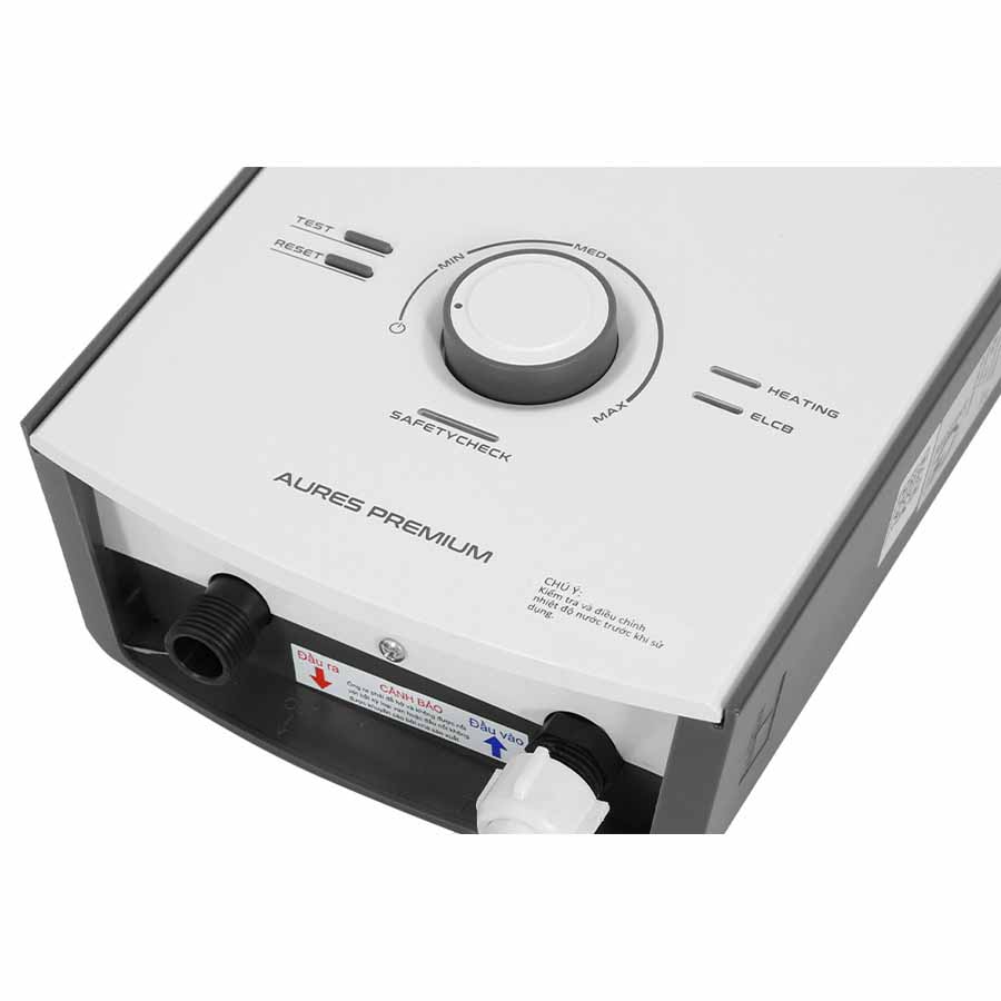 Bình nóng lạnh trực tiếp Ariston AURES Premium 4.5P IVORY 4500W
