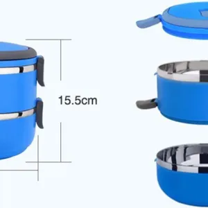 Hộp đựng cơm giữ nhiệt 3 tầng SmartCook SM6808 màu xanh dương