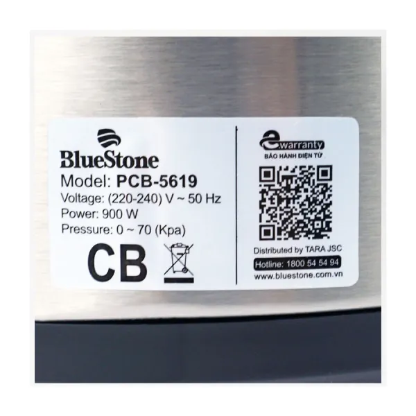 Nồi áp suất Bluestone PCB-5619 5 lít