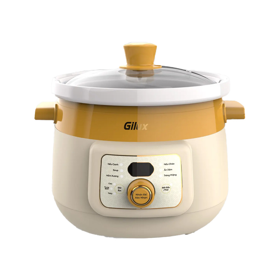 Nồi kho hầm chậm 2 lít Gilux GLN85 - toàn cảnh sản phẩm
