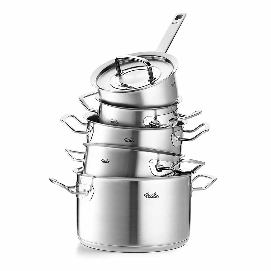 Bộ nồi inox cao cấp Fissler Original Profi 5 món (nắp kính)