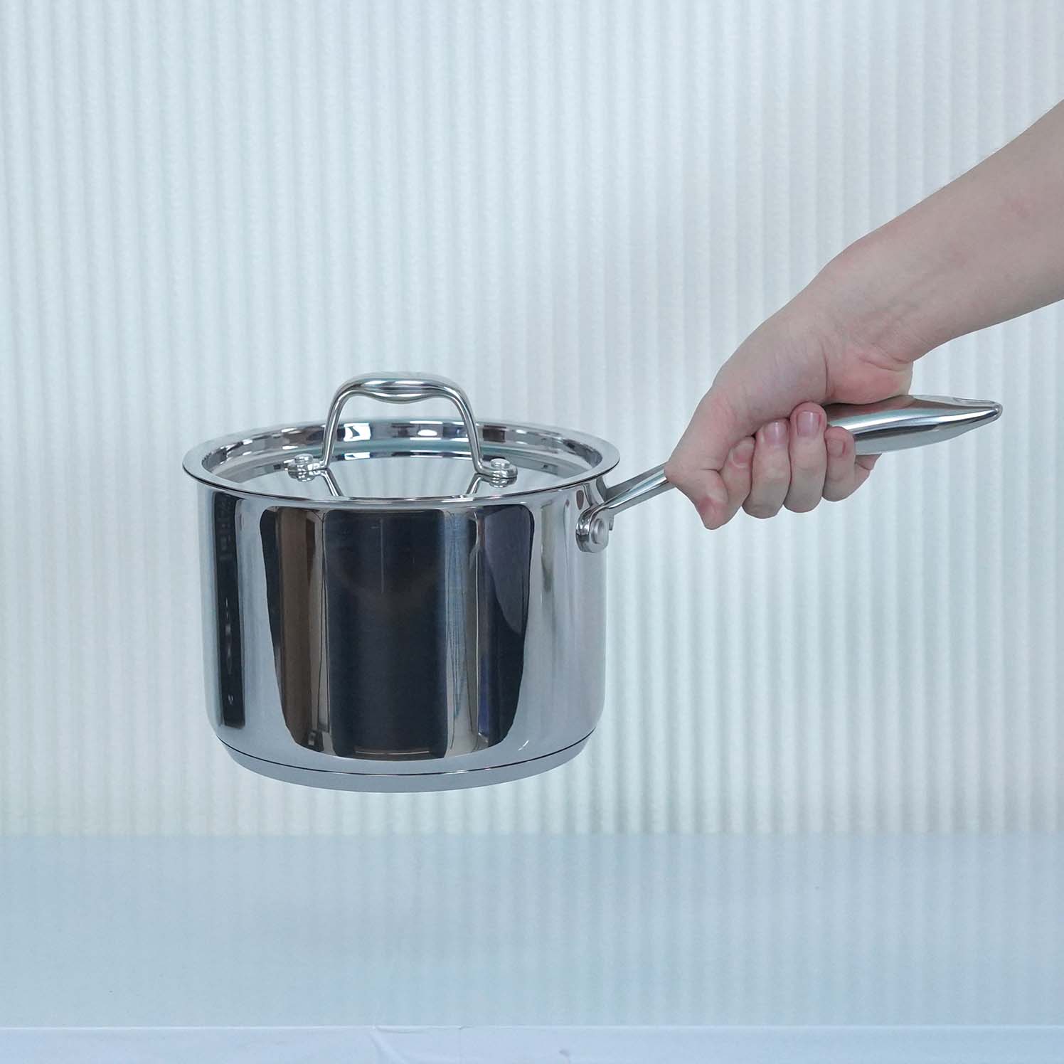 Ảnh thực tế Quánh Inox cao cấp Ciwete 18cm SS0203-D