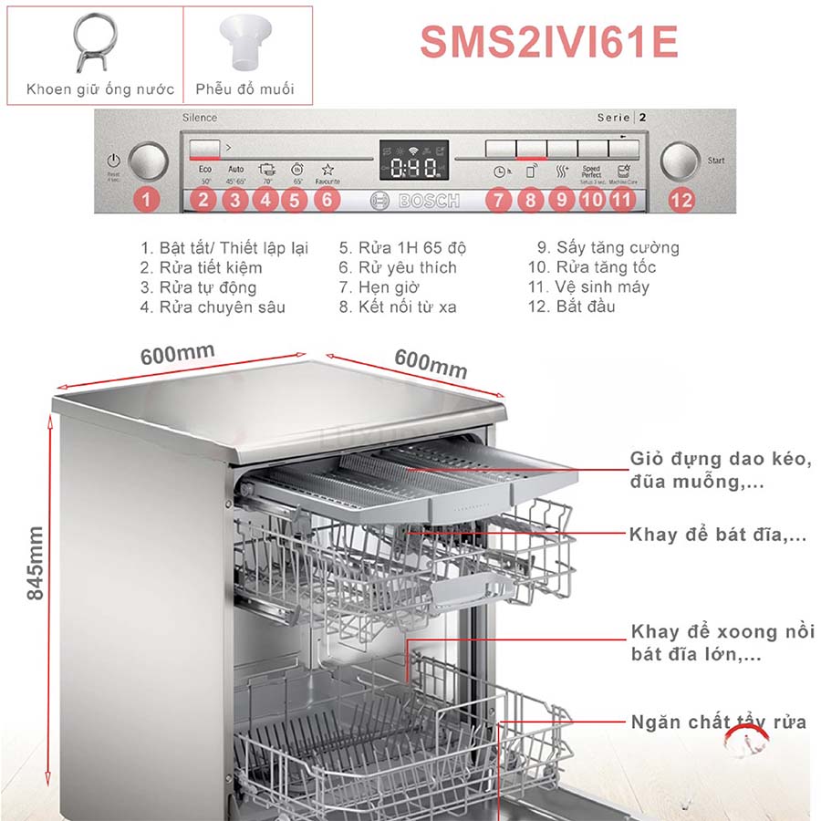 Máy rửa bát Bosch SMS2IVI61E