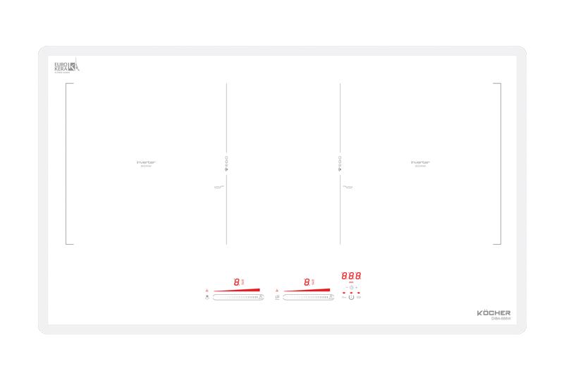 Bếp từ đôi Kocher DIB4-888W