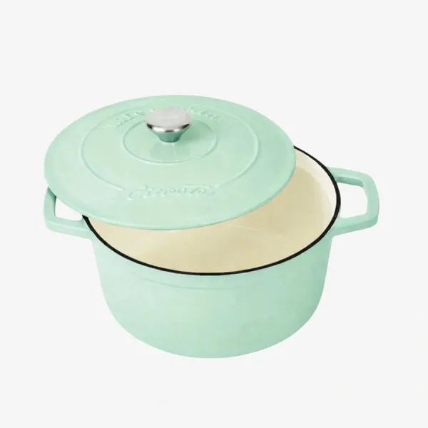 Nồi gang tròn tráng men sứ cao cấp Ciwete Alightgreen 27cm CI0101