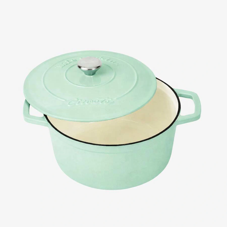 Nồi gang tròn tráng men sứ cao cấp Ciwete Alightgreen 27cm CI0101 - toàn cảnh sản phẩm
