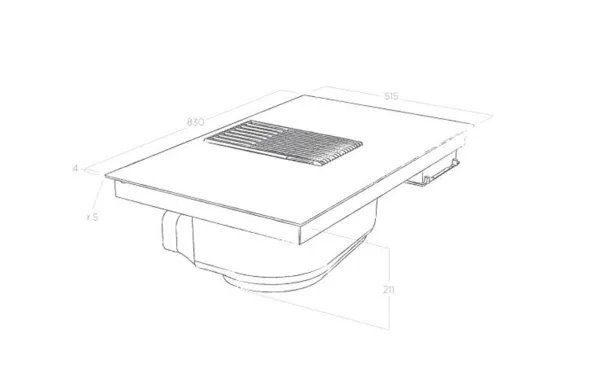 Bếp từ kết hợp hút mùi Elica NIKOLATESLA LIBRA WH/A/83-PRF0147775