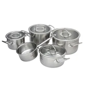 Bộ nồi inox cao cấp Fissler Original Profi 5 món (nắp kính)