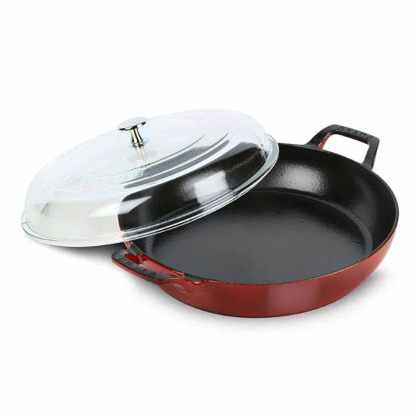 Nồi gang Staub Hexagon màu đỏ cherry 28cm – 3.7L