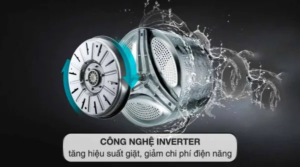 Tháp giặt sấy LG Inverter WT1410NHB