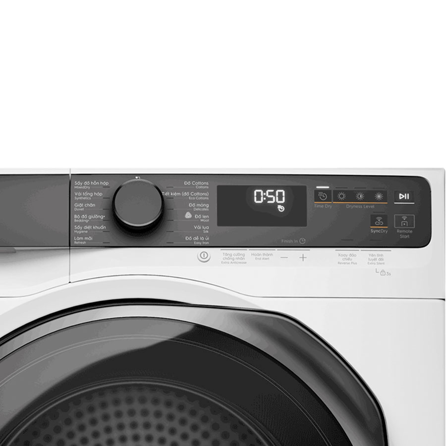Máy sấy bơm nhiệt Electrolux 9Kg EDH903R7WC