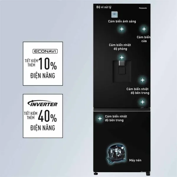 Tủ lạnh Panasonic Inverter 325 lít NR-BV361GPKV