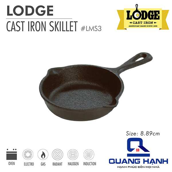 Chảo gang Lodge 9 CM