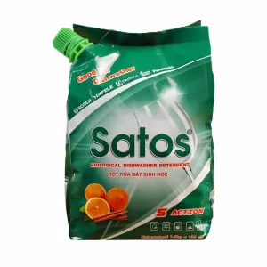 Bột rửa bát sinh học Satos Advance 6 tác dụng 1.8kg