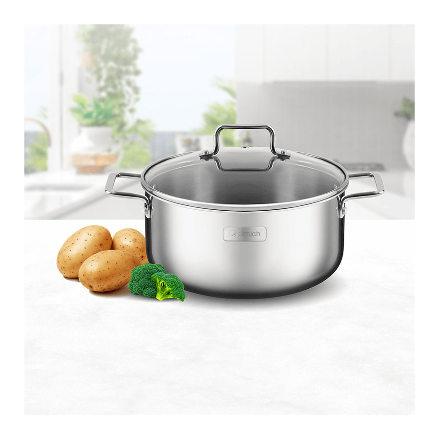 Nồi Inox liền khối Elmich Trimax XR EL3840 size 18cm