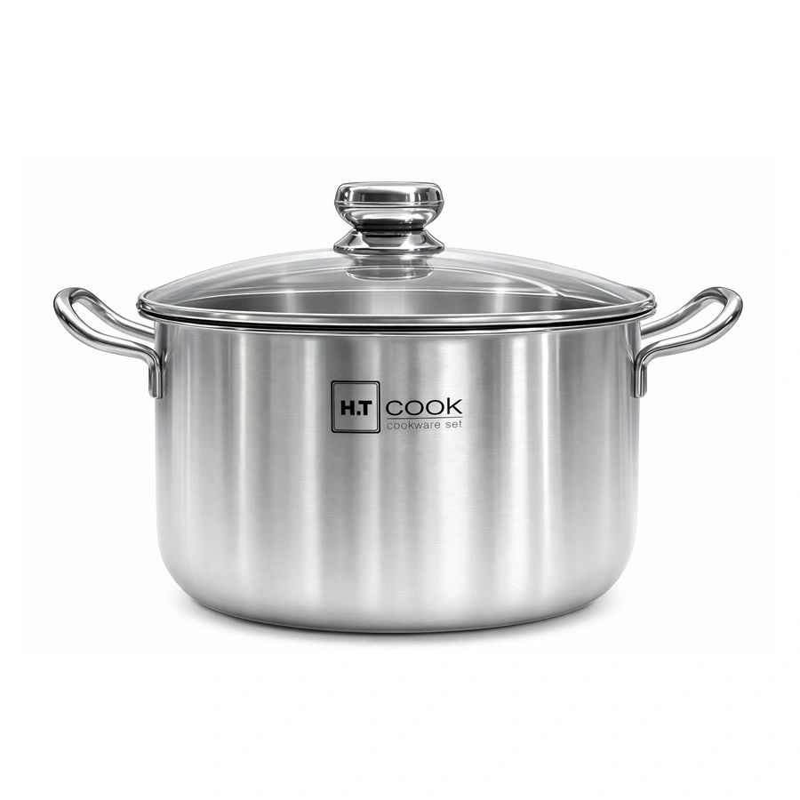 Nồi thân đúc đáy liền Inox 430 Fivestar HT COOK HTN32002 32cm