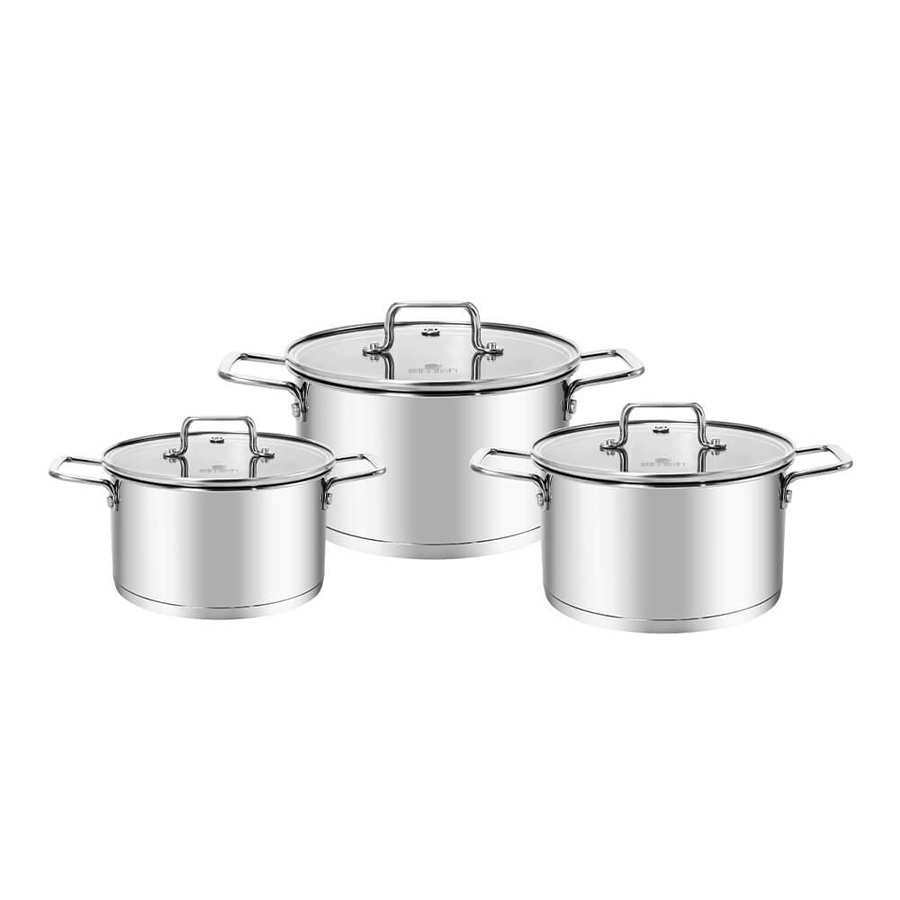 Bộ nồi Inox 3 món Elmich EL2473 size 16,20,24 cm - toàn cảnh sản phẩm