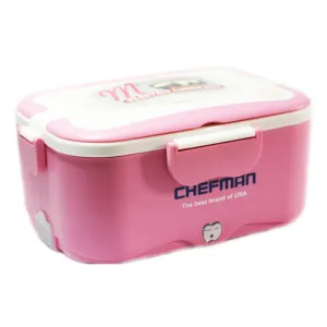 Hộp cơm cắm điện Chefman màu hồng