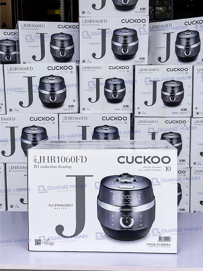 Ảnh thực tế Nồi cơm điện cao tần áp suất Cuckoo CRP-JHR1060FD dung tích 1.8 Lít