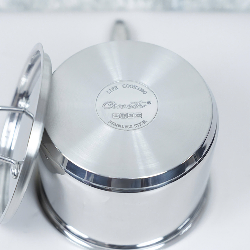 Quánh Inox cao cấp Ciwete 18cm SS0203-D