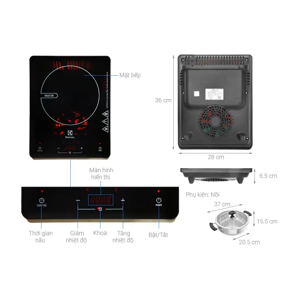Bếp từ đơn Electrolux ETD29MKC