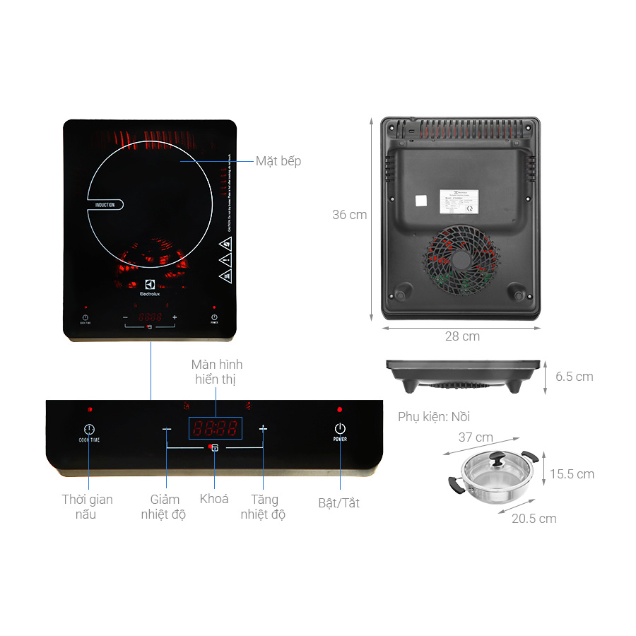 Bếp từ đơn Electrolux ETD29MKC