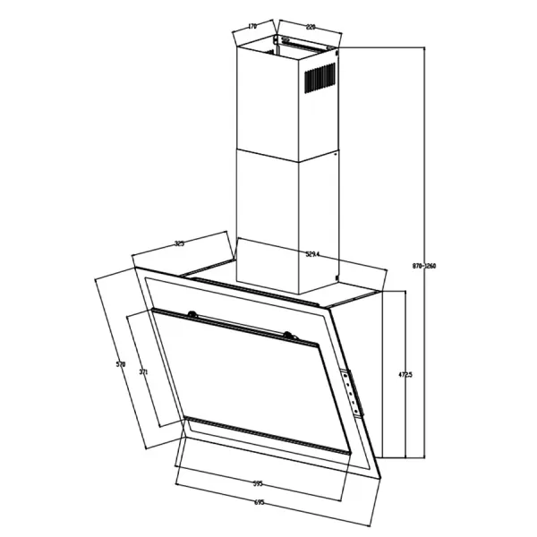Máy hút mùi Canzy CZ 369TGLASS