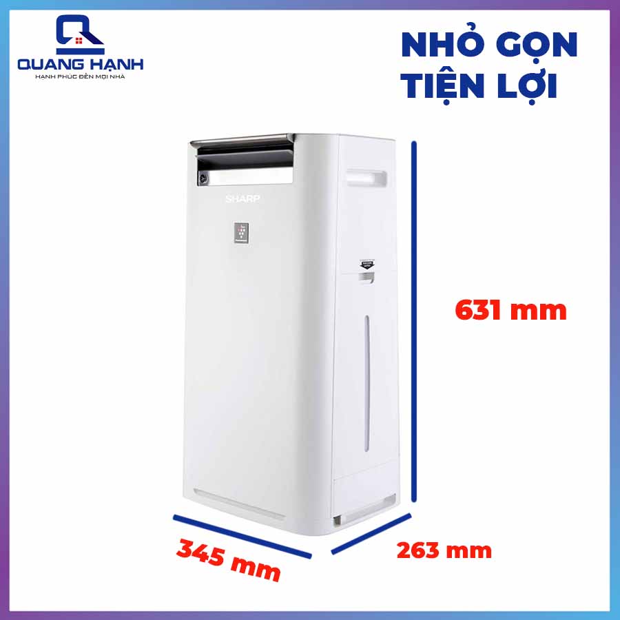 Máy lọc không khí và tạo ẩm Sharp KC-G50EV-W