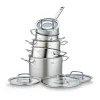 Bộ nồi inox cao cấp Fissler Original Profi 5 món (nắp kính)