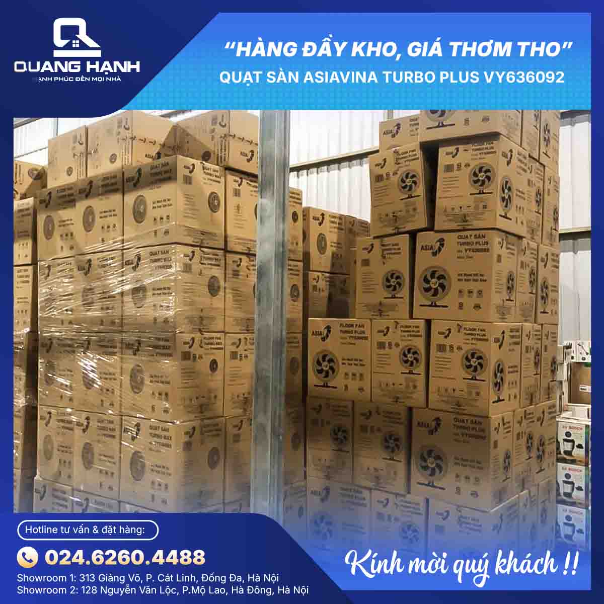 Ảnh thực tế Quạt sàn ASIAVINA Turbo Plus VY636092