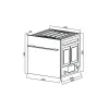 Máy rửa bát  âm tủ Malloca WQP6-87CP