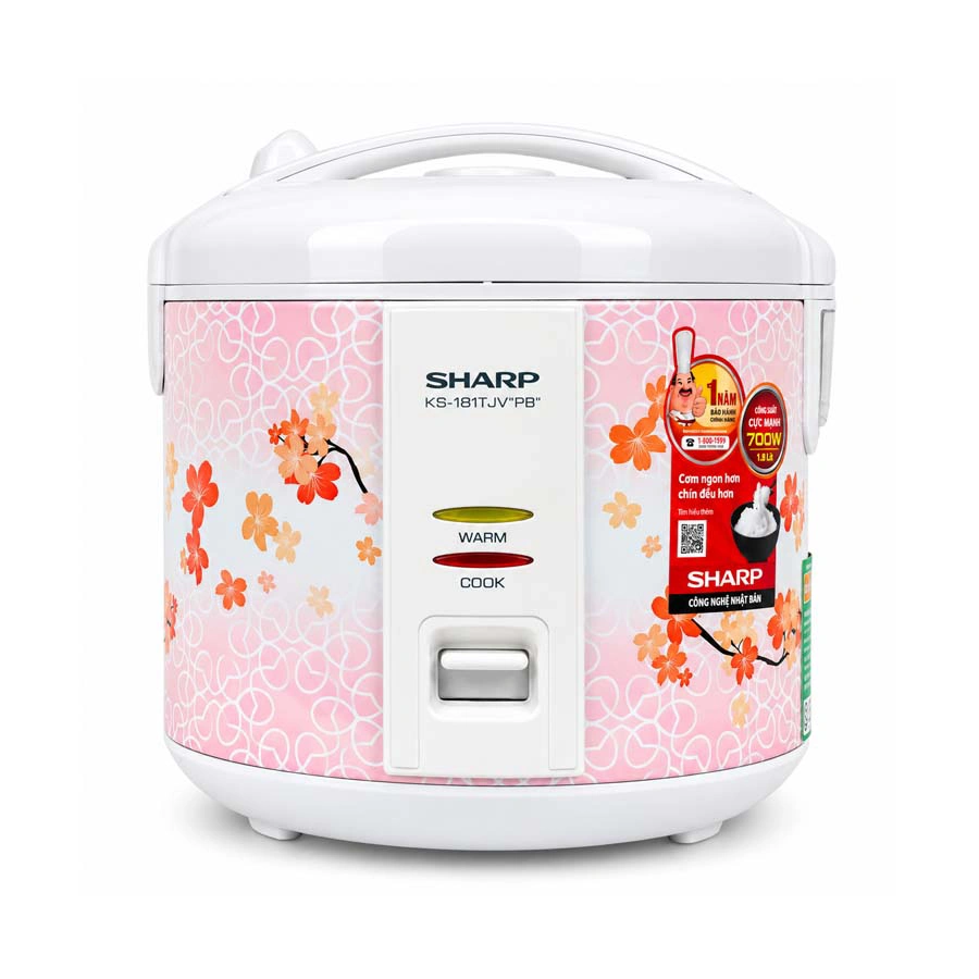 Nồi cơm điện Sharp KS-181TJV “PB” dung tích 1.8 lít