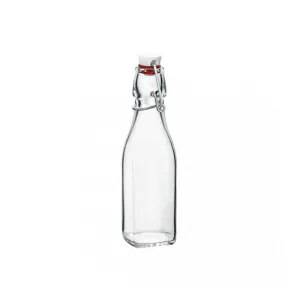 Chai thủy tinh vuông nắp cài Bormioli Rocco Swing 250ml