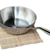 Chảo Inox sâu lòng đáy liền Tri-Ply Kaiyo KIW24 size 24cm không nắp