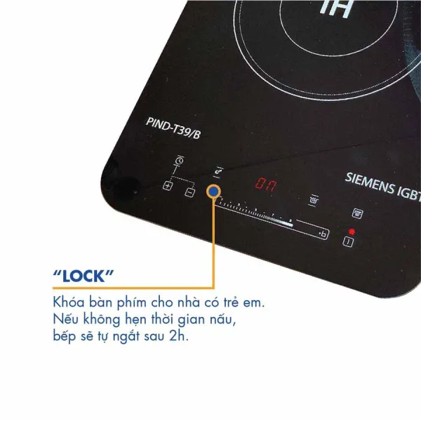 Bếp điện từ đơn Korea King PIND-T39/B 2000W