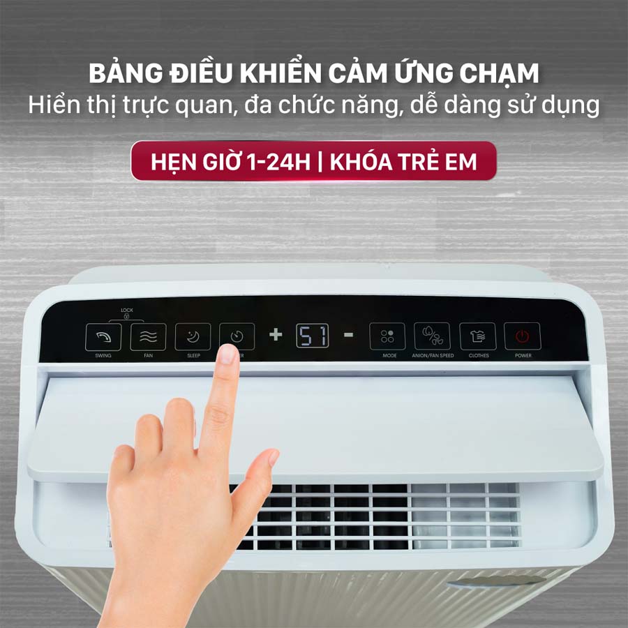 Máy hút ẩm Fujihome DH25W-HEPA-NEW 25L/ngày