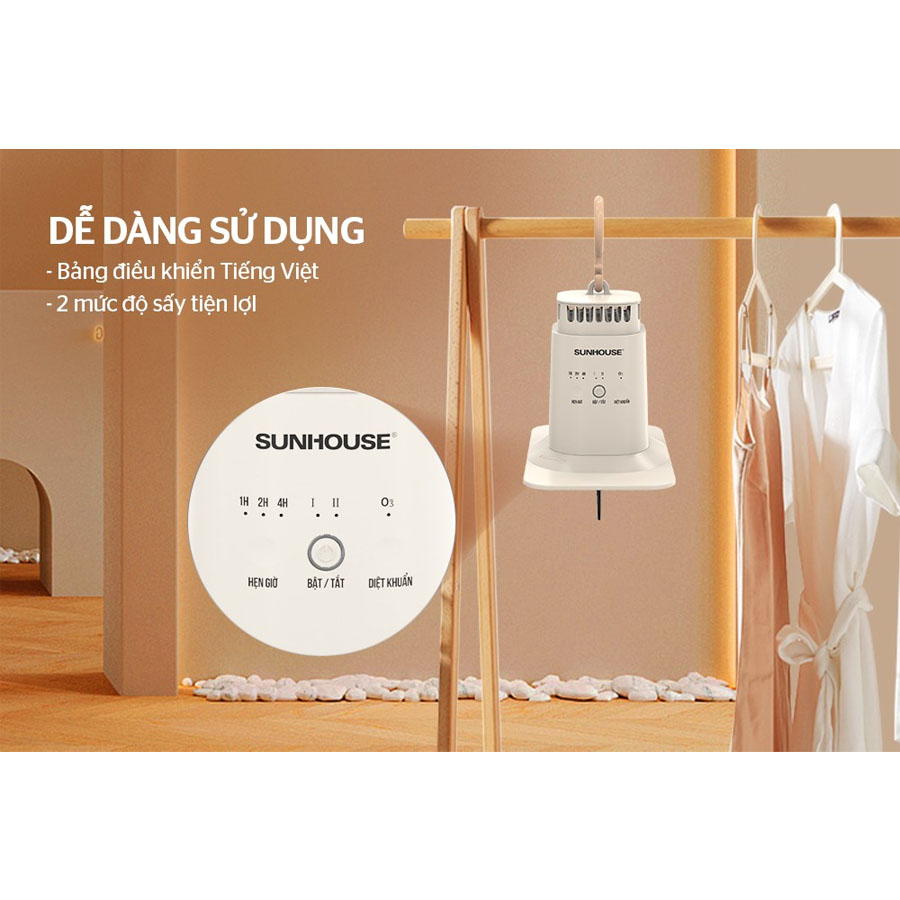 Máy sấy quần áo Mini Sunhouse SHD2704