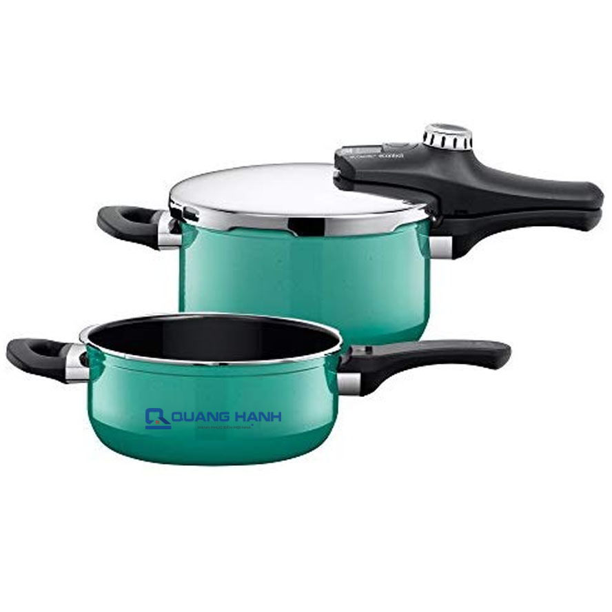 Bộ nồi áp suất Silit Sicomatic T-Plus Duo 4.5 + 3L Green - toàn cảnh sản phẩm
