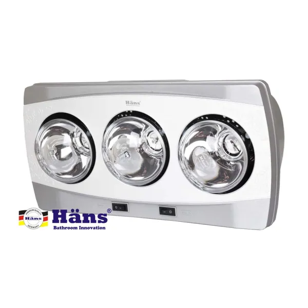 Đèn sưởi nhà tắm Hans 3 bóng H3B