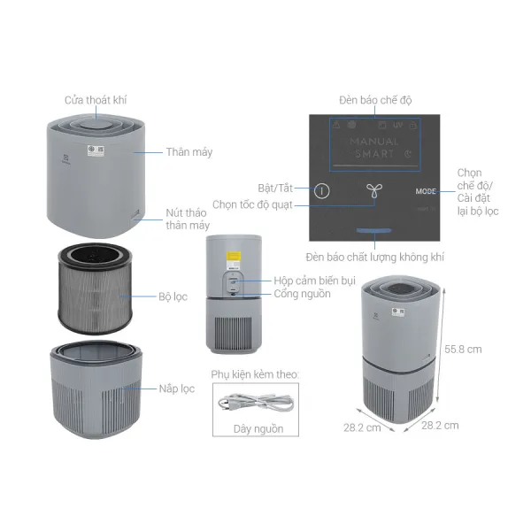 Máy lọc không khí Electrolux EP53-46UGA