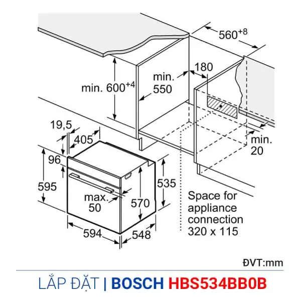 Lò nướng Bosch HBS534BB0B