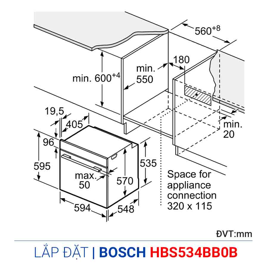 Lò nướng Bosch HBS534BB0B