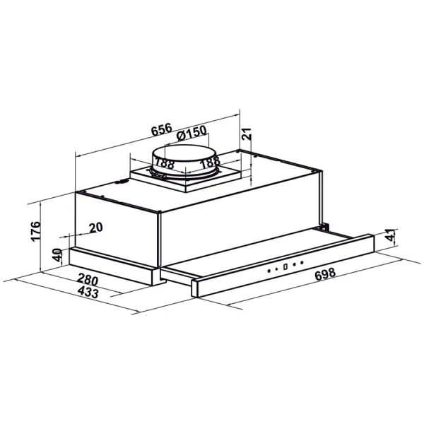 Máy hút mùi Hafele HC-H7031BB 538.86.097