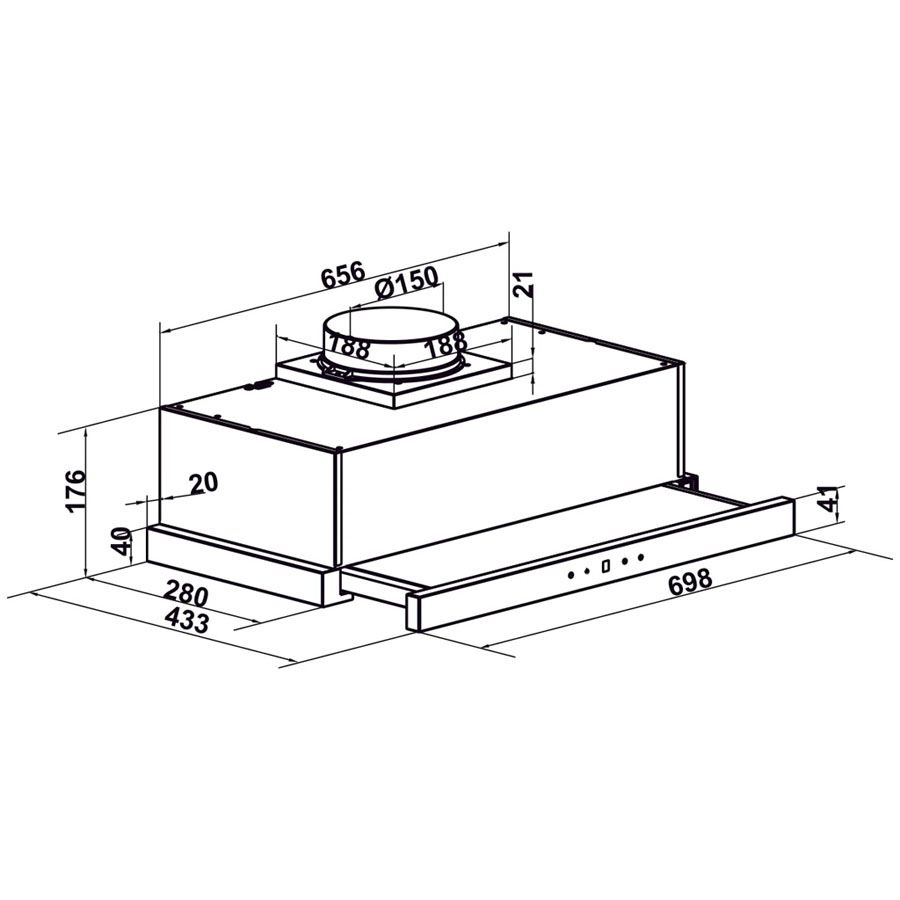 Máy hút mùi Hafele HC-H7031BB 538.86.097