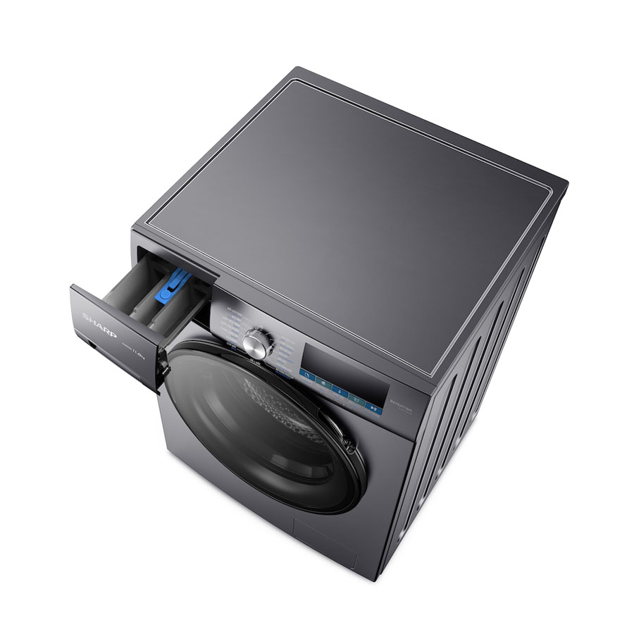 Máy giặt Sharp Inverter 11 Kg ES-FM110CB-SB lồng ngang