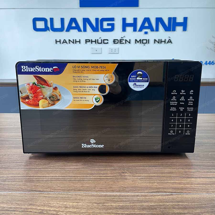 Ảnh thực tế Lò vi sóng có nướng BlueStone MOB-7816 20 Lít