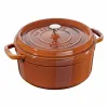 Nồi gang tròn Staub màu nâu vàng 26cm – 5.2L 11026806